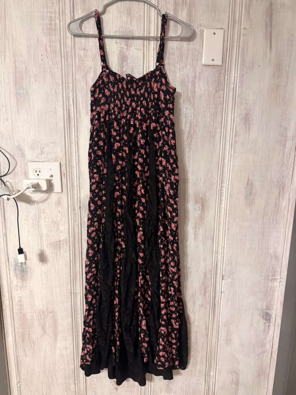 Floral Lace Panel Black Maxi Dress - Torrid - Picture 8 of 8